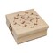 Dandelion Heart Sketch Abstract Square Rubber Stamp for Stamping Crafting